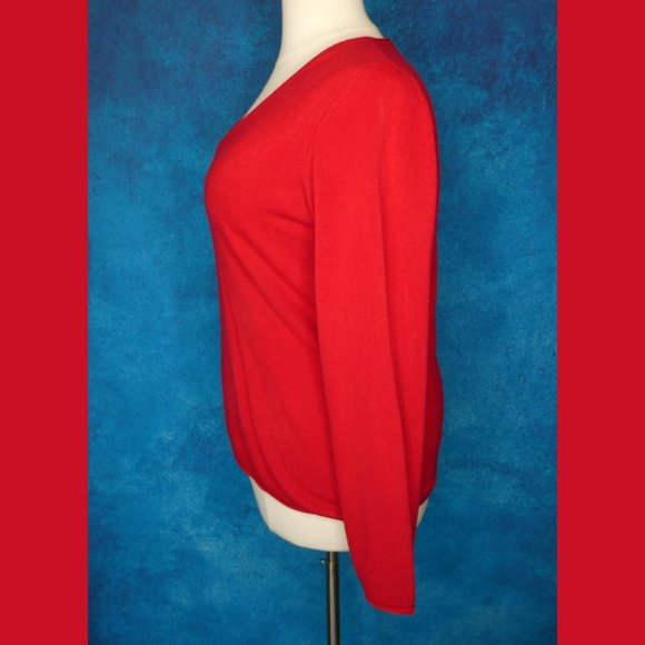 White Stag Red V Neck Sweater XXL - Picture 4 of 9